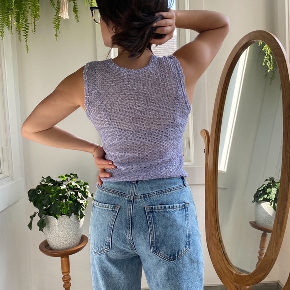 Elegant crochet top - beaded pearls - Picture 4 of 8